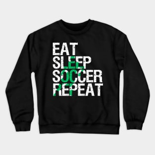 Eat Sleep Soccer Repeat Crewneck Sweatshirt